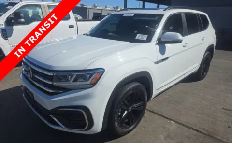 White 2021 Volkswagen Atlas 3.6L V6 SE w Technology R-Line for sale in Alvin, TX