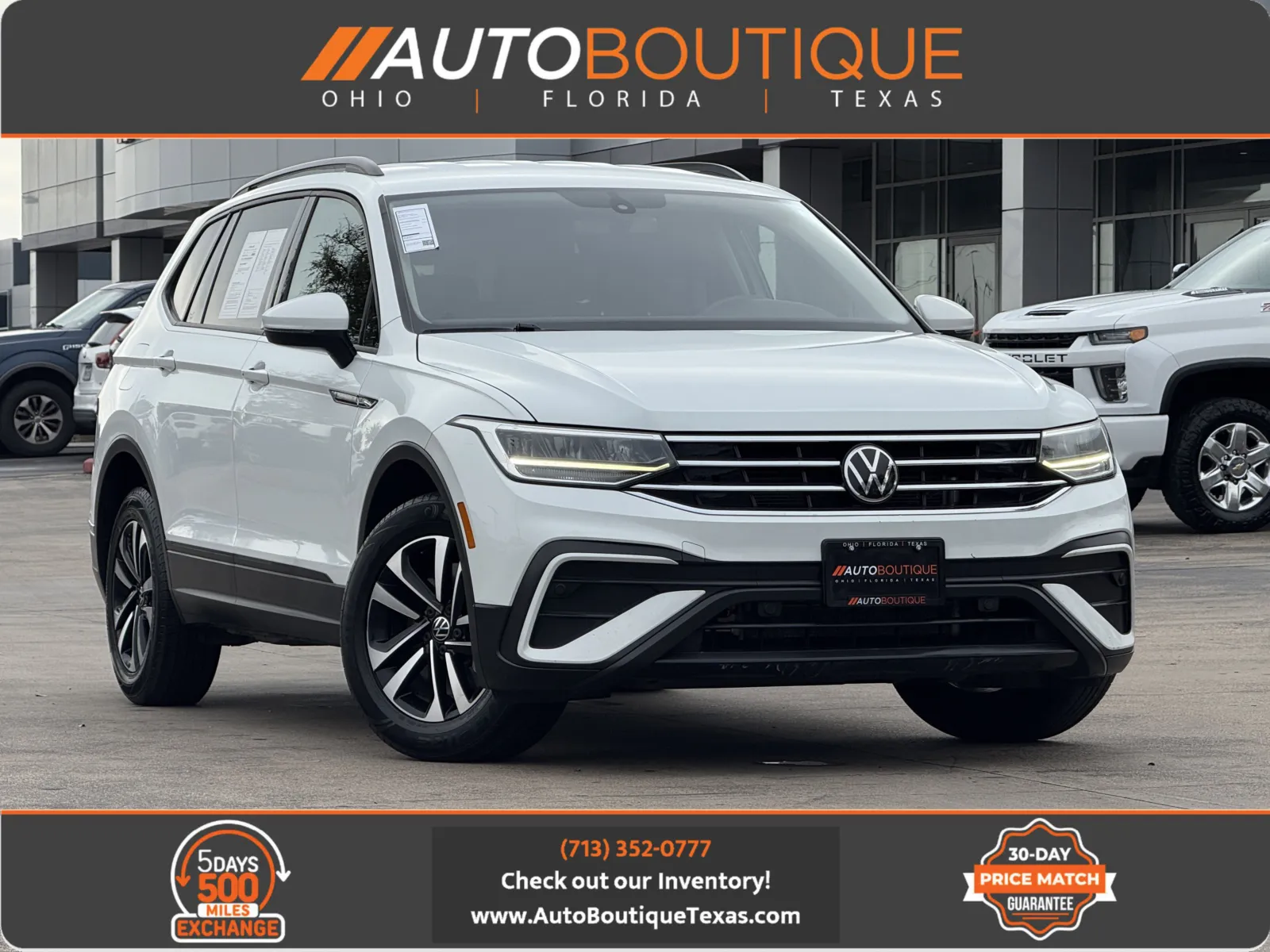 White 2023 Volkswagen Tiguan S for sale in Alvin, TX