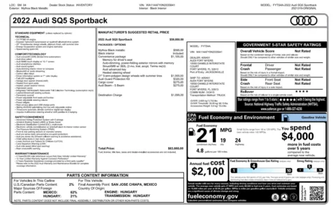 Photos of 2022 Audi SQ5 Sportback Premium for sale in Alvin, TX at Auto Boutique Texas