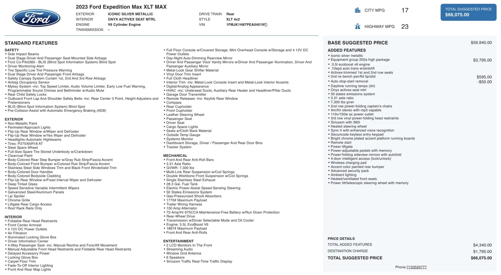 2023 Ford Expedition XLT's photo