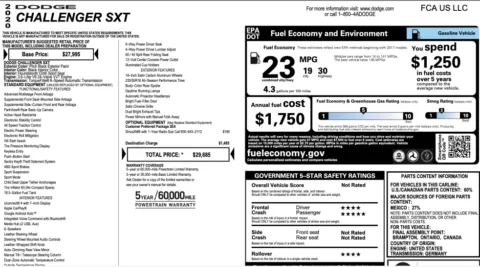 Photos of 2020 Dodge Challenger SXT for sale in Alvin, TX at Auto Boutique Texas