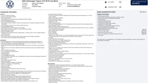 Photos of 2022 Volkswagen Tiguan SE R-Line Black for sale in Alvin, TX at Auto Boutique Texas