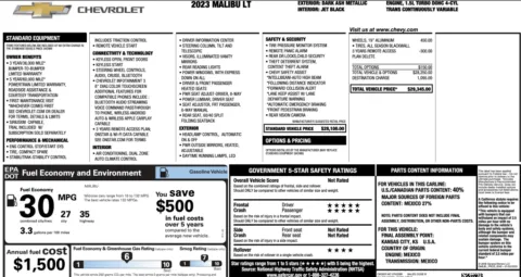 Photos of 2023 Chevrolet Malibu LT for sale in Alvin, TX at Auto Boutique Texas