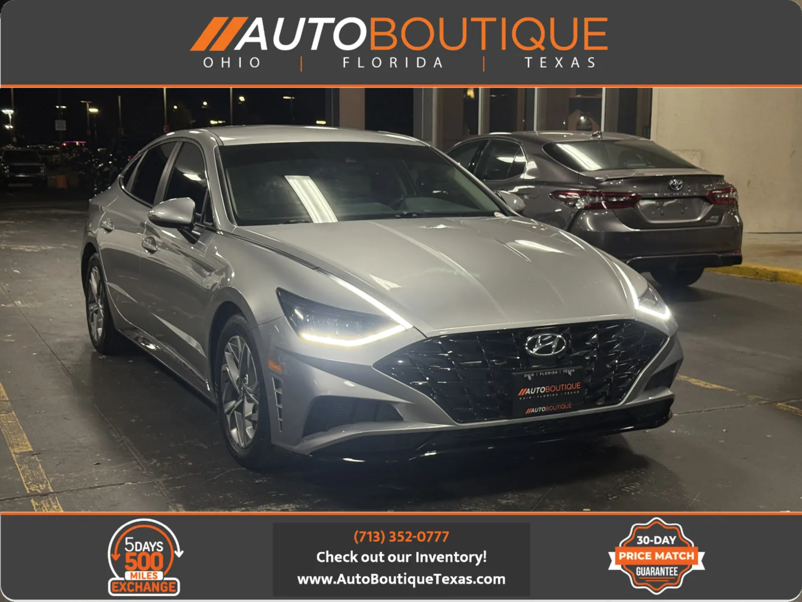 Silver 2021 Hyundai Sonata SEL for sale in Alvin, TX