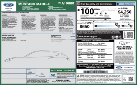 Another view of 2021 Ford Mustang Mach-E Select for sale in Alvin, TX at Auto Boutique Texas