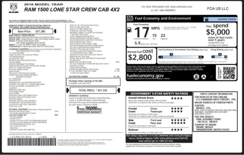 Photos of 2016 Ram 1500 Lone Star for sale in Alvin, TX at Auto Boutique Texas