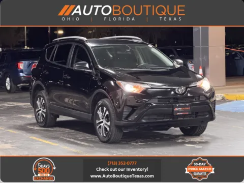 Black 2018 Toyota RAV4 LE for sale in Alvin, TX