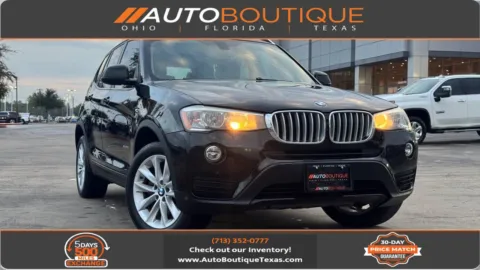 Black 2017 BMW X3 sDrive28i for sale in Alvin, TX