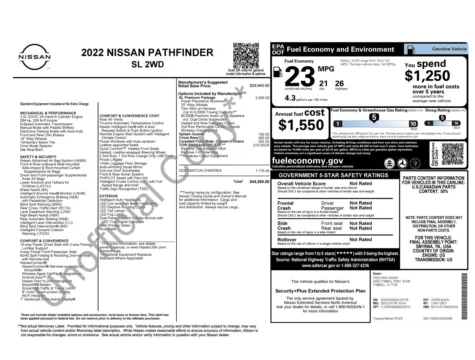 Photos of 2022 Nissan Pathfinder SL for sale in Alvin, TX at Auto Boutique Texas