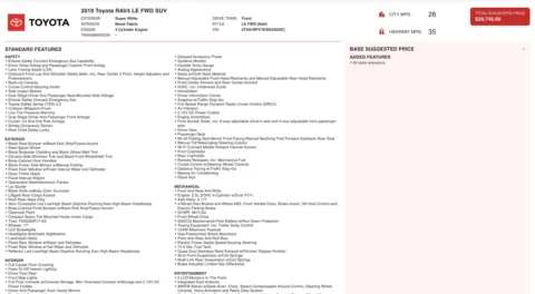 Photos of 2019 Toyota RAV4 LE for sale in Alvin, TX at Auto Boutique Texas