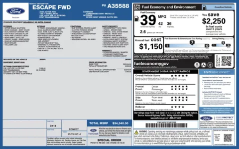 Photos of 2023 Ford Escape Active for sale in Alvin, TX at Auto Boutique Texas