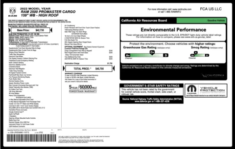 Photos of 2022 Ram ProMaster Cargo Van 2500 159 WB for sale in Alvin, TX at Auto Boutique Texas