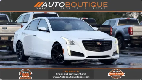 White 2018 CADILLAC CTS LUXURY Luxury RWD for sale in Alvin, TX