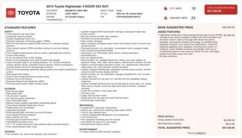 More photos of 2010 Toyota Highlander Limited at Auto Boutique Texas, TX