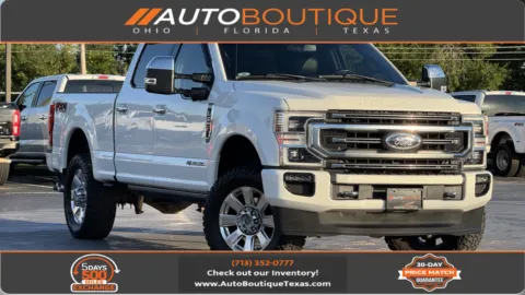 White 2020 Ford Super Duty F-250 SRW Platinum for sale in Alvin, TX