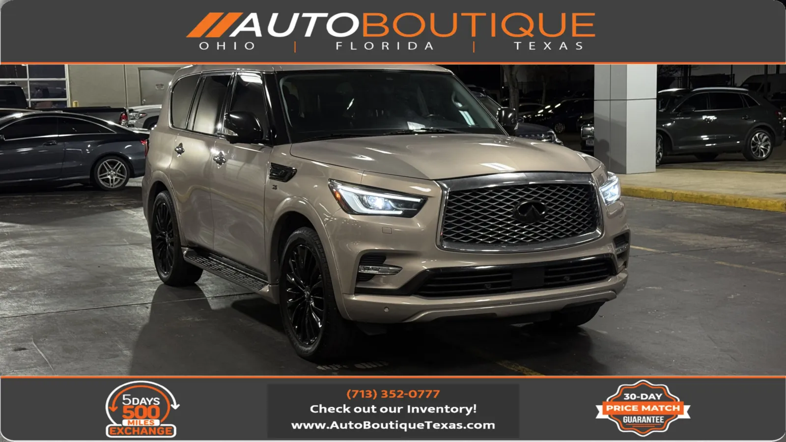 Gray 2018 INFINITI QX80 for sale in Alvin, TX