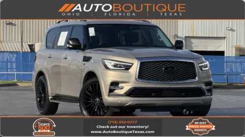 Gray 2018 INFINITI QX80 for sale in Alvin, TX