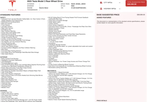 Photos of 2023 Tesla Model 3 for sale in Alvin, TX at Auto Boutique Texas