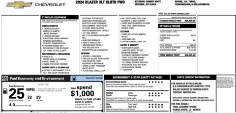 Photos of 2024 Chevrolet Blazer LT for sale in Alvin, TX at Auto Boutique Texas