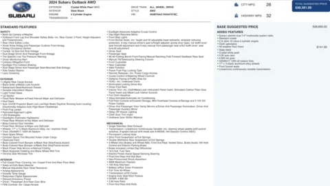 Photos of 2024 Subaru Outback for sale in Alvin, TX at Auto Boutique Texas