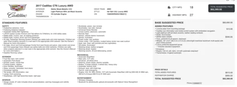 Photos of 2017 Cadillac CT6 Luxury AWD for sale in Alvin, TX at Auto Boutique Texas