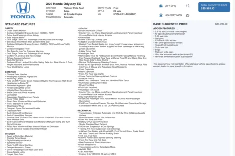 Photos of 2020 Honda Odyssey EX for sale in Alvin, TX at Auto Boutique Texas