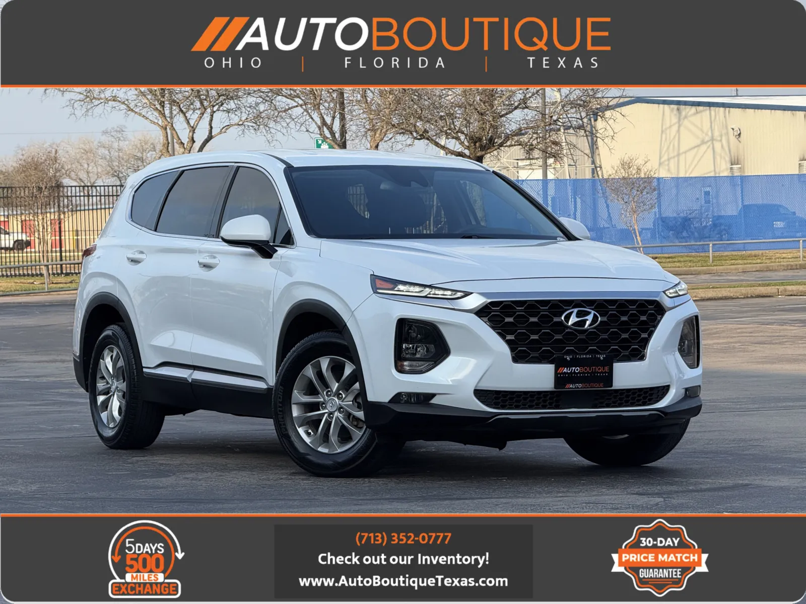 White 2020 HYUNDAI SANTA FE S SEL for sale in Alvin, TX