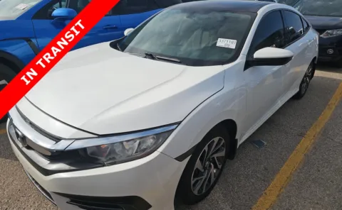 White 2018 Honda Civic Sedan EX for sale in Alvin, TX
