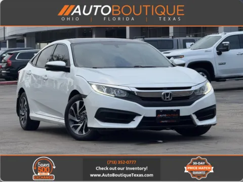 White 2018 Honda Civic Sedan EX for sale in Alvin, TX