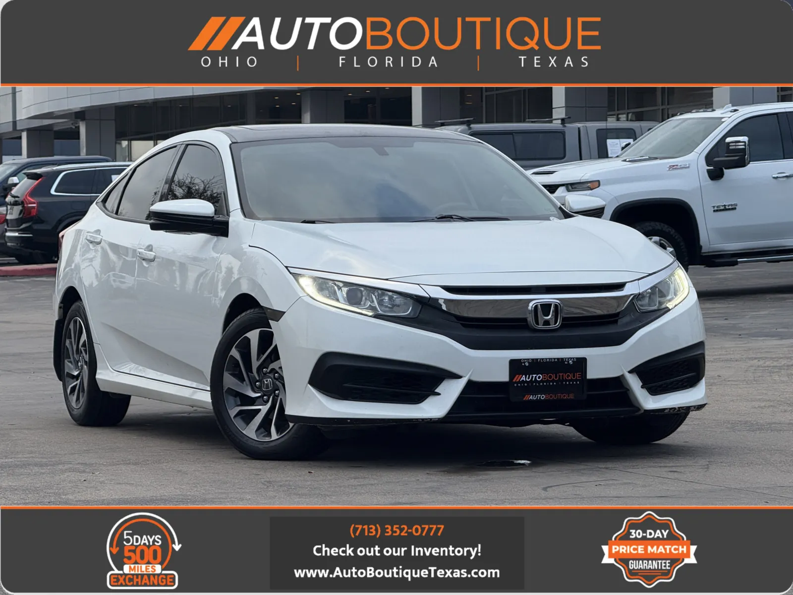 2018 Honda Civic Sedan EX for sale in Alvin, TX