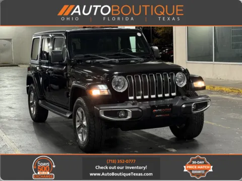 Black 2018 Jeep Wrangler Unlimited Sahara for sale in Alvin, TX