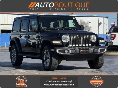 Black 2018 Jeep Wrangler Unlimited Sahara for sale in Alvin, TX