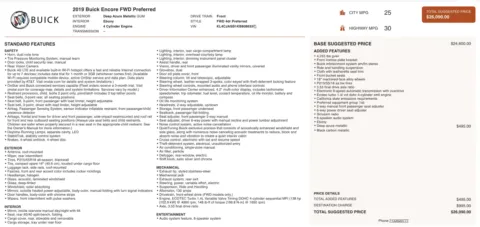 Photos of 2019 Buick Encore Preferred for sale in Alvin, TX at Auto Boutique Texas