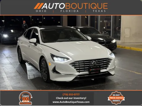 White 2022 Hyundai Sonata Hybrid Limited for sale in Alvin, TX