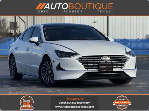 White 2022 Hyundai Sonata Hybrid Limited for sale in Alvin, TX