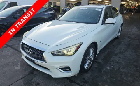 White 2018 INFINITI Q50 3.0t LUXE for sale in Alvin, TX