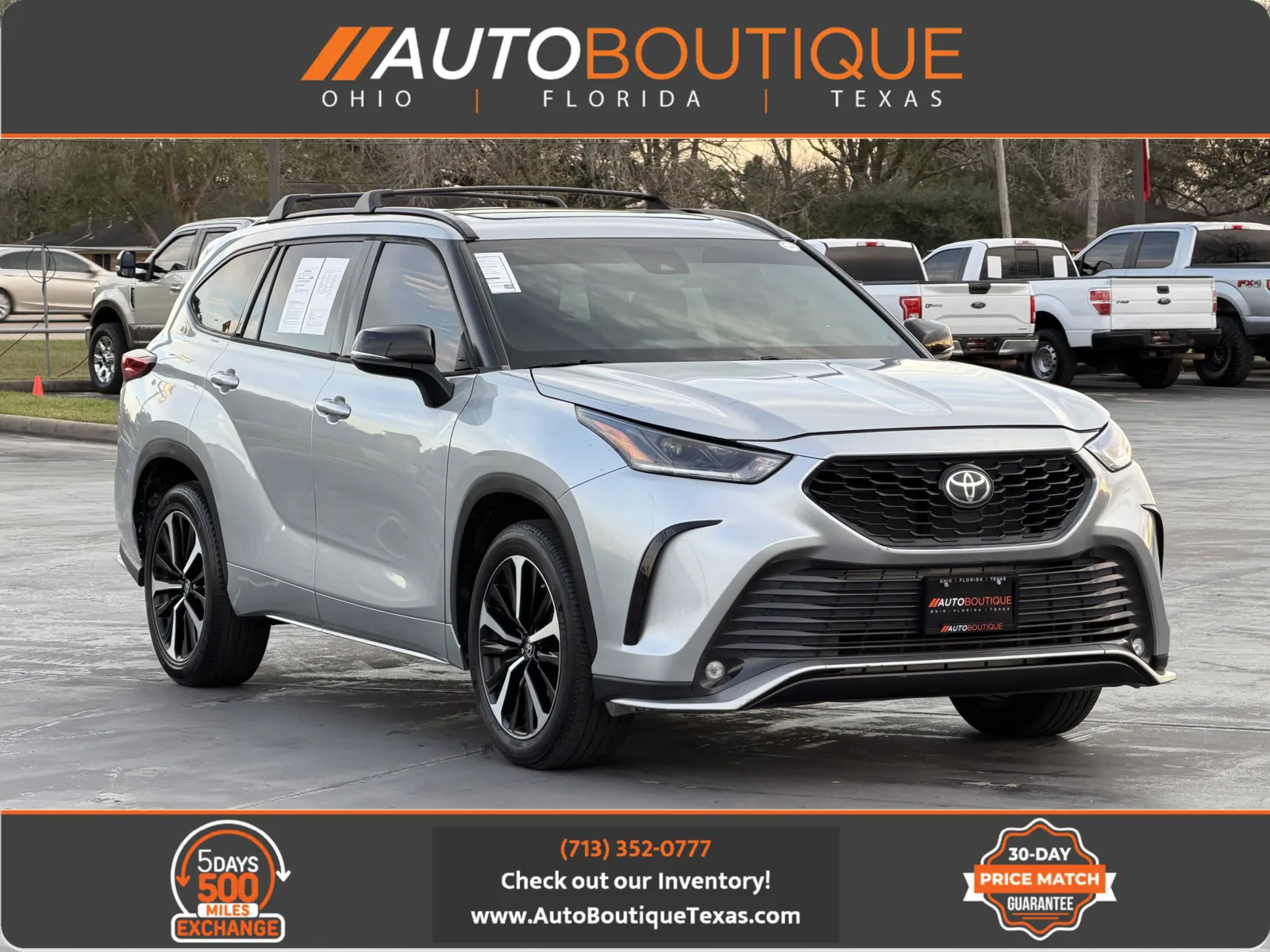 Silver 2022 Toyota Highlander XSE for sale in Alvin, TX