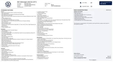 Photos of 2021 Volkswagen Jetta GLI S for sale in Alvin, TX at Auto Boutique Texas