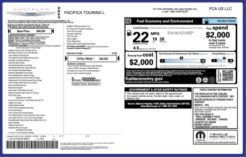 Photos of 2023 Chrysler Pacifica Touring L for sale in Alvin, TX at Auto Boutique Texas