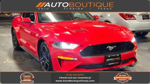Red 2021 Ford Mustang EcoBoost Premium for sale in Alvin, TX