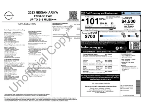 Photos of 2023 Nissan ARIYA ENGAGE for sale in Alvin, TX at Auto Boutique Texas