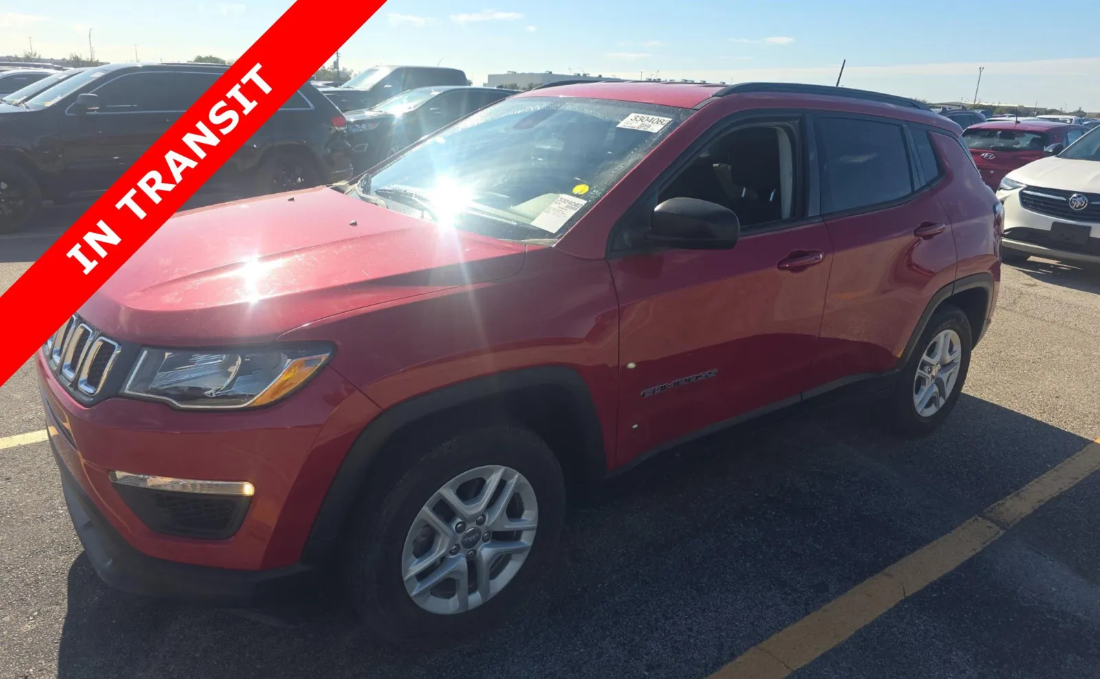 Red 2018 Jeep Compass Sport for sale in Alvin, TX