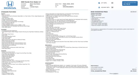 More photos of 2020 Honda CIVIC LX at Auto Boutique Texas, TX