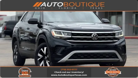 Black 2023 Volkswagen Atlas Cross Sport 2.0T SE for sale in Alvin, TX