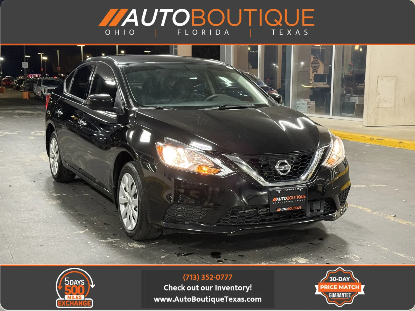 Black 2019 Nissan Sentra S for sale in Alvin, TX