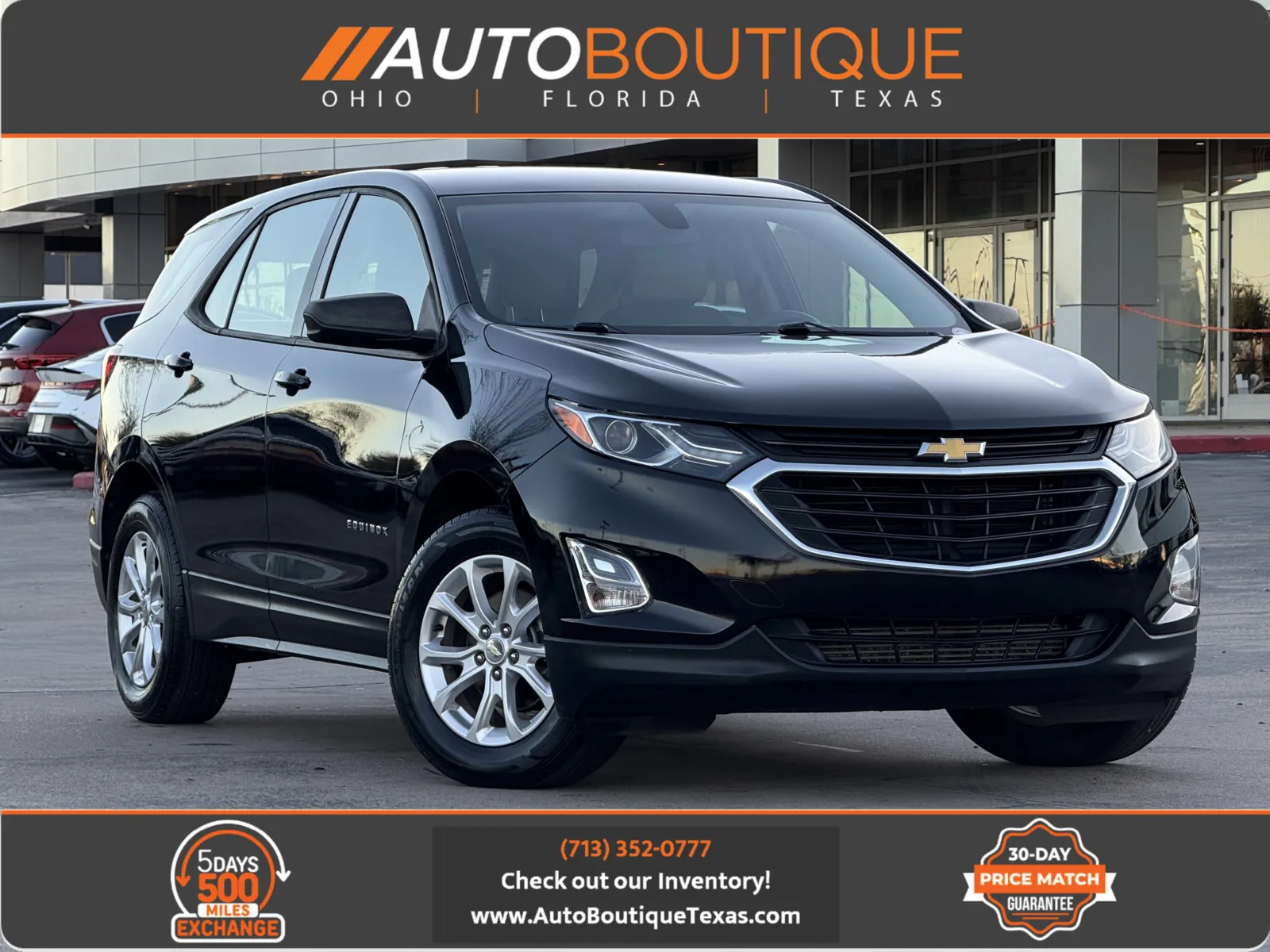 Black 2019 Chevrolet Equinox LS for sale in Alvin, TX