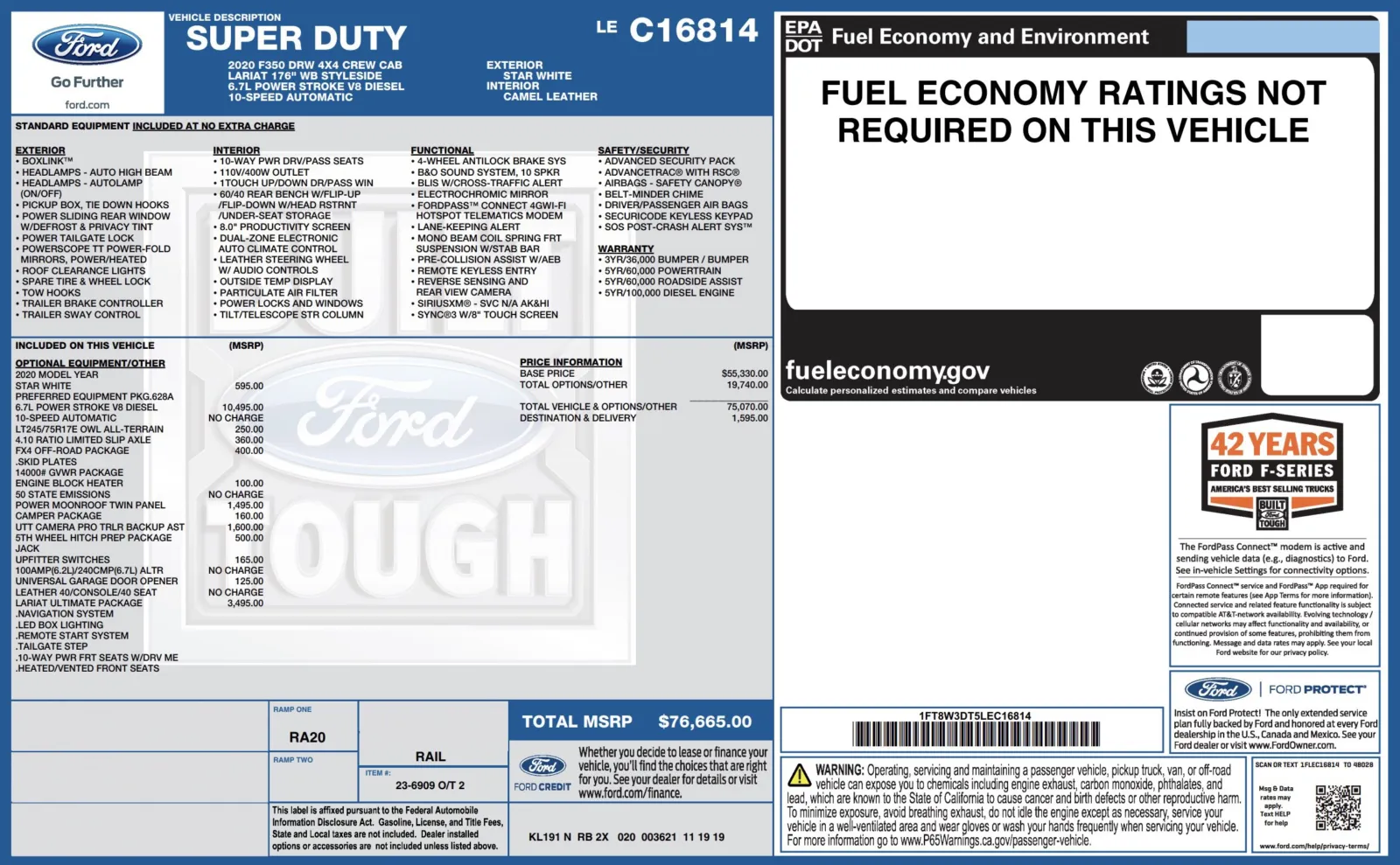 2020 Ford Super Duty F-350 DRW LARIAT for sale in Alvin, TX