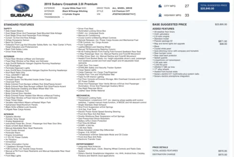 Photos of 2019 Subaru Crosstrek Premium for sale in Alvin, TX at Auto Boutique Texas