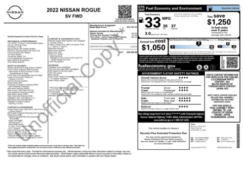 Photos of 2022 Nissan Rogue SV for sale in Alvin, TX at Auto Boutique Texas