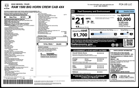 Photos of 2022 Ram 1500 Big Horn for sale in Alvin, TX at Auto Boutique Texas